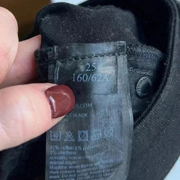 All Saints Mast Super Stretch Low Rise Skinny Fit Jeans Size 25 - Picture 12 of 13